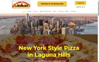 New York Pizzeria of Laguna Hills website