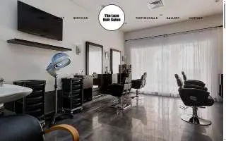 The Luxe Hair Salon website