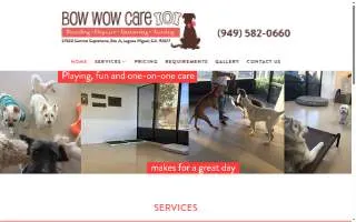 Bow Wow Care 101 website
