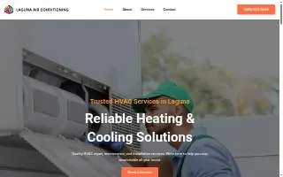 Laguna Air Conditioning website