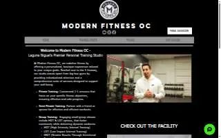 Modern Fitness OC website