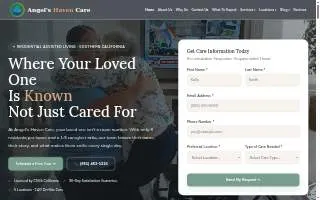 Angels Haven Care - Lake Elsinore website