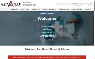 Advanced Ear Care of Lake Forest website