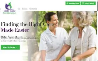 Elite Care Providers LLC website