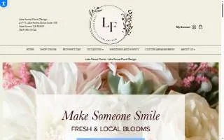 Lake Forest Floral Design website