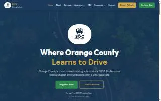 SOC Driving School of Lake Forest website