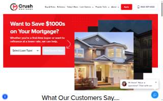 Crush Mortgage website