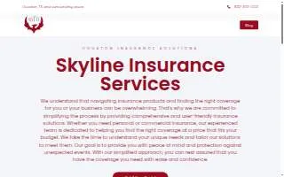 Skyline Insurance Services website