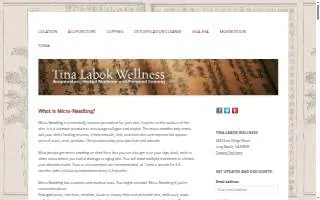 Tina Labok Wellness website