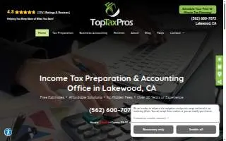 Top Tax Pros of Lakewood website