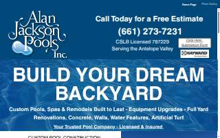 Alan Jackson Pools Inc. - Swimming Pool Builder & Designs