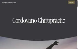 Cordovano Chiropractic website