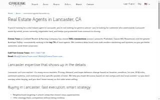 Creese Team website