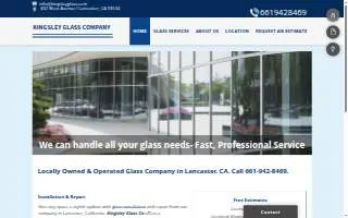 Kingsley Glass Company website