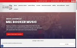Mel Booker Music of Lancaster website