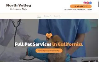 North Valley Veterinary Center And Boarding website