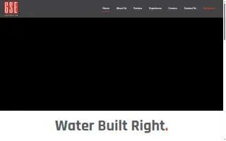 GSE Construction Company Inc. website