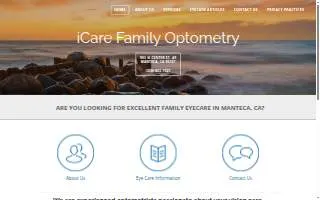 iCare Family Optometry of Lathrop website