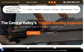 Landreth Roofing Co., Inc. of Lathrop website