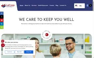 Lathrop Pharmacy website