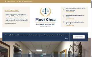 Muoi Chea Bankruptcy Attorney of Lathrop