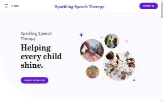 Sparkling Speech Therapy of Lathrop website