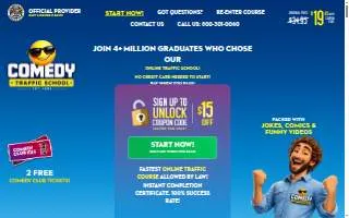 Comedy Traffic School of Lawndale website