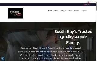 Manhattan Body Shop Inc of Lawndale website