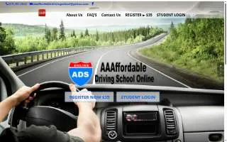 Aaaffordable Driving School website