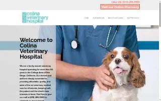Colina Veterinary Hospital of Lemon Grove website
