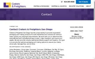 Craters & Freighters San Diego website