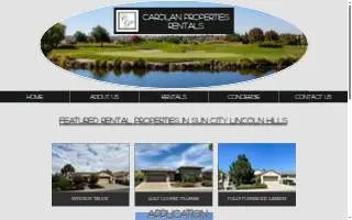 Carolan Properties Rentals website