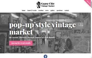 Gypsy Chic Vintage Market website