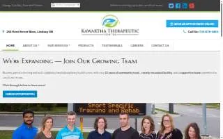 Kawartha Therapeutic Centre website
