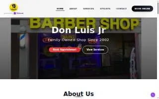 Barber Shop Don Luis JR website