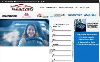 Clear View Auto Glass of Livermore website