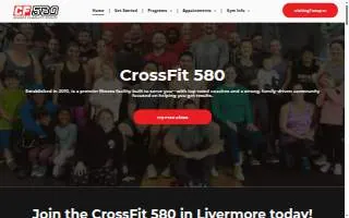 CrossFit 580- Livermore's Premier Gym - Group Fitness Training website
