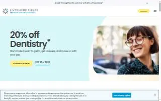 Livermore Smiles Dentistry and Orthodontics website