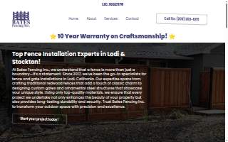 Bates Fencing Inc. website