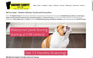 Big Foot Carpets website