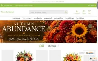 Flores de Crystal website