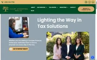 Valley Accounting Firm website