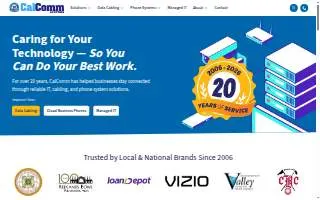 CalComm Systems, Inc. website