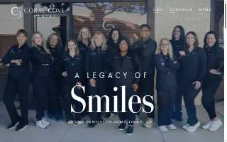 Coral Cove Dental website
