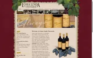 Loma Linda Vineyards website