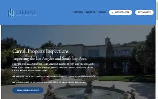 Carroll Property Inspections of Lomita website