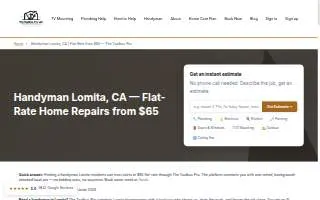 Handyman of Lomita website