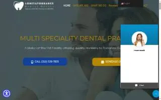 Lomita Torrance Dental Office website