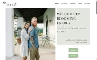 Blooming Energy - Community Wellness Studio website