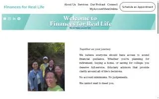 Finances for Real Life website